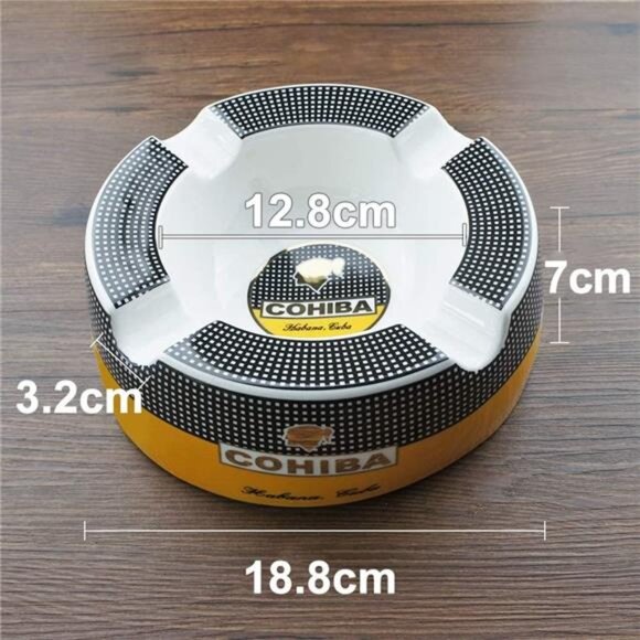 Cigar Ashtray Big Ashtrays for 8" Round Cigarettes Large Rest Outdoor Ashtray - Picture 4 of 6